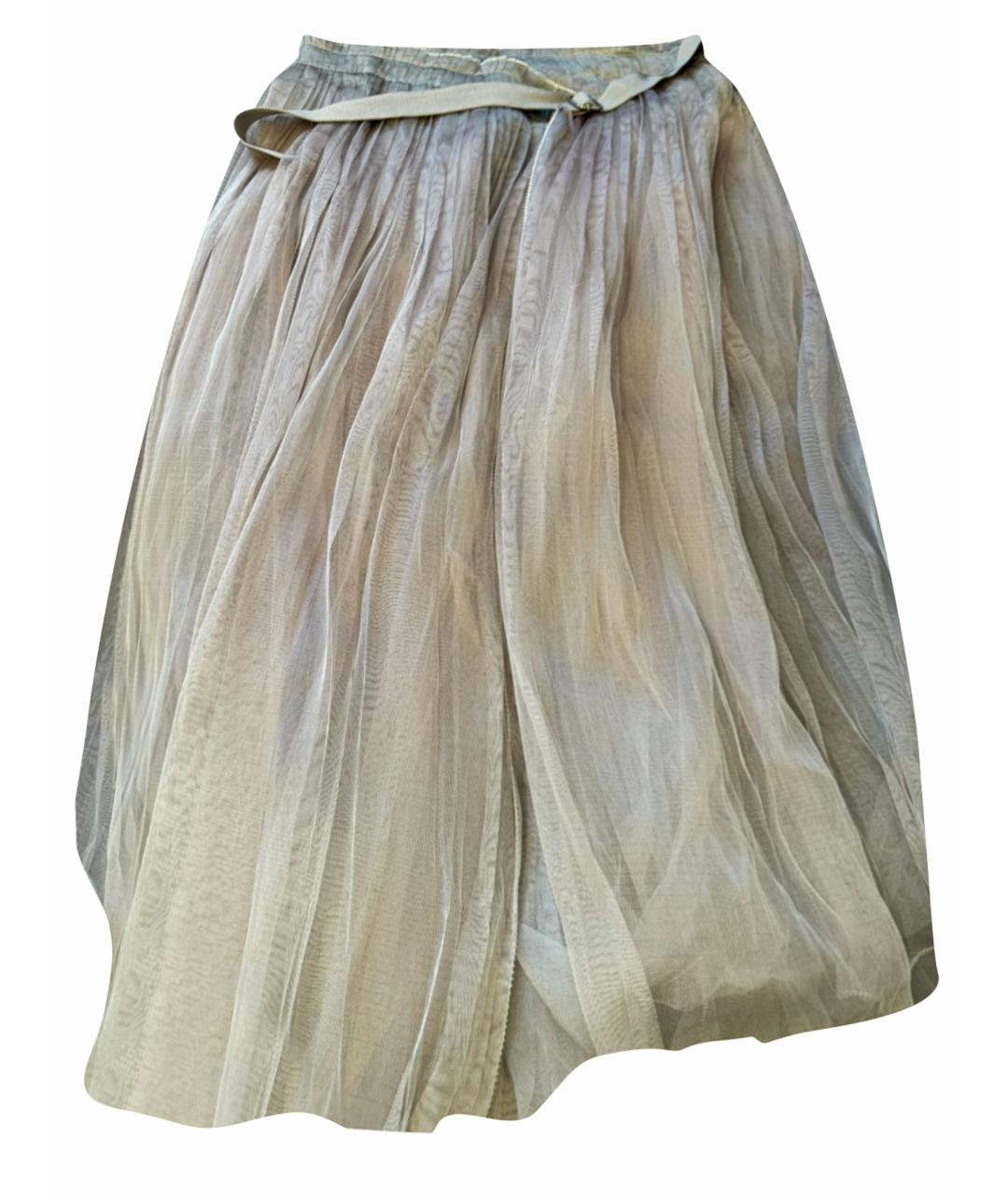 CHRISTIAN DIOR Бежевая юбка макси, фото 1