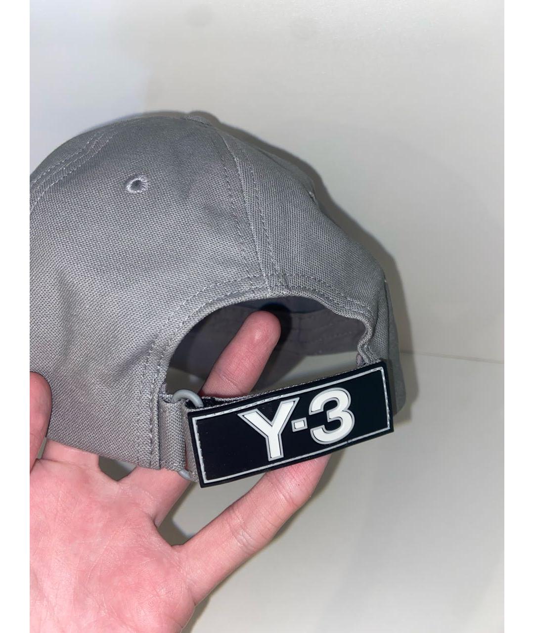 Y-3 Серая хлопковая кепка/бейсболка, фото 2