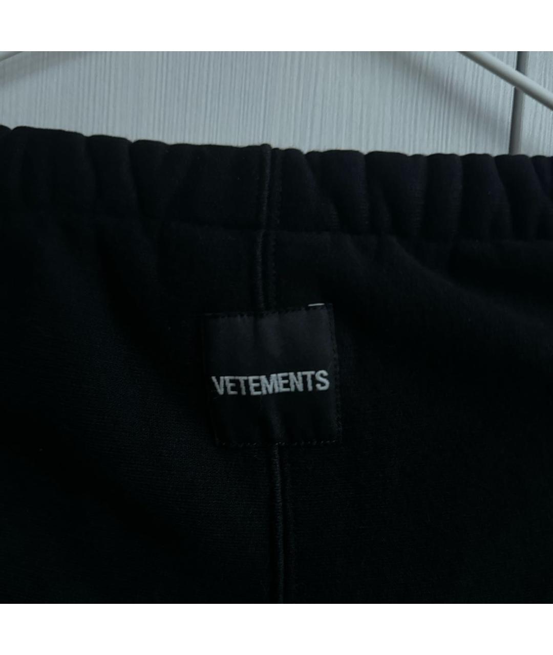 VETEMENTS Черный хлопковый спортивный костюм, фото 3