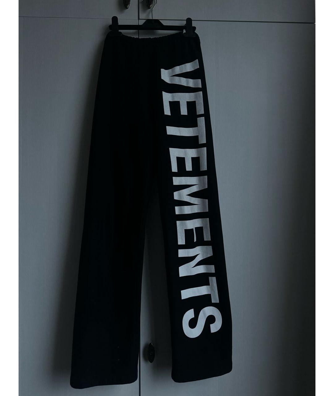 VETEMENTS Черный хлопковый спортивный костюм, фото 2
