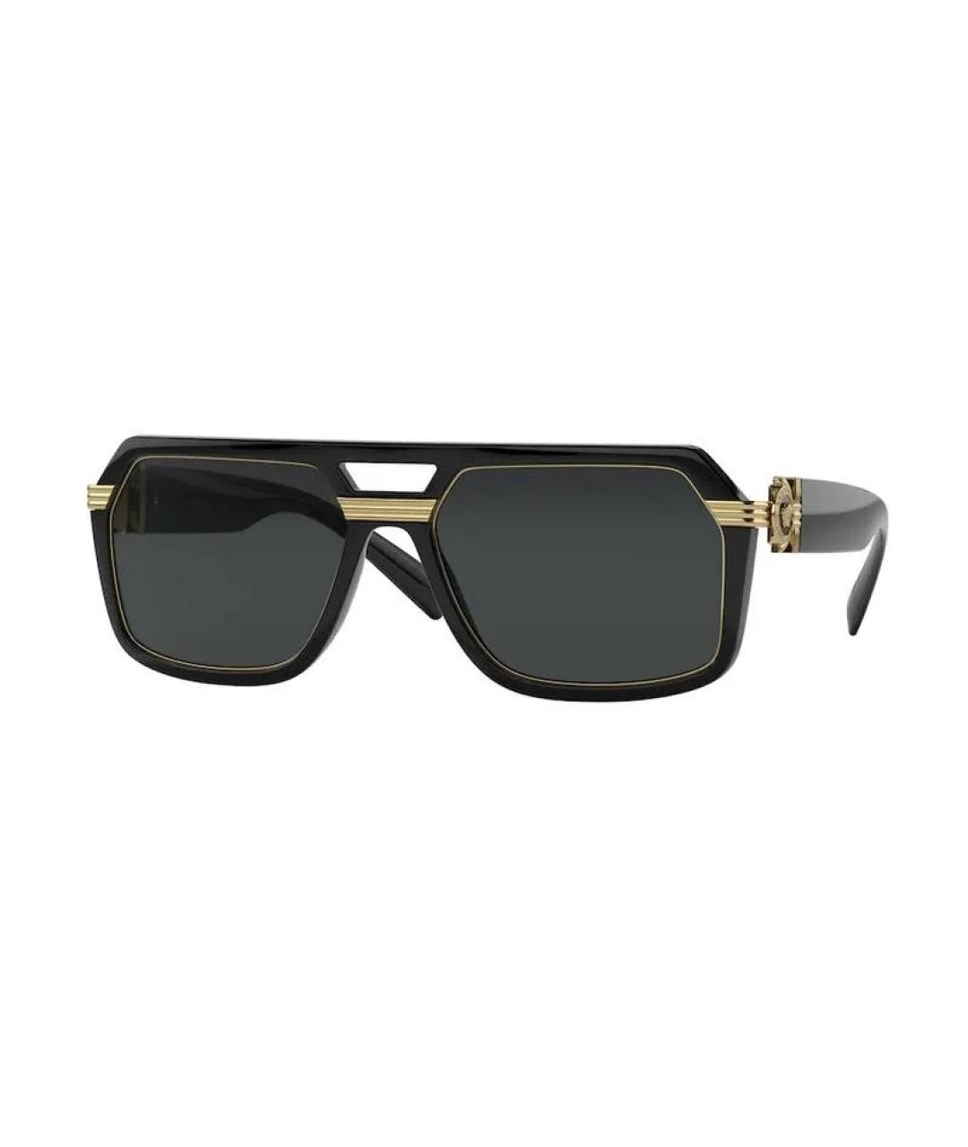 VERSACE Черные солнцезащитные очки, фото 1