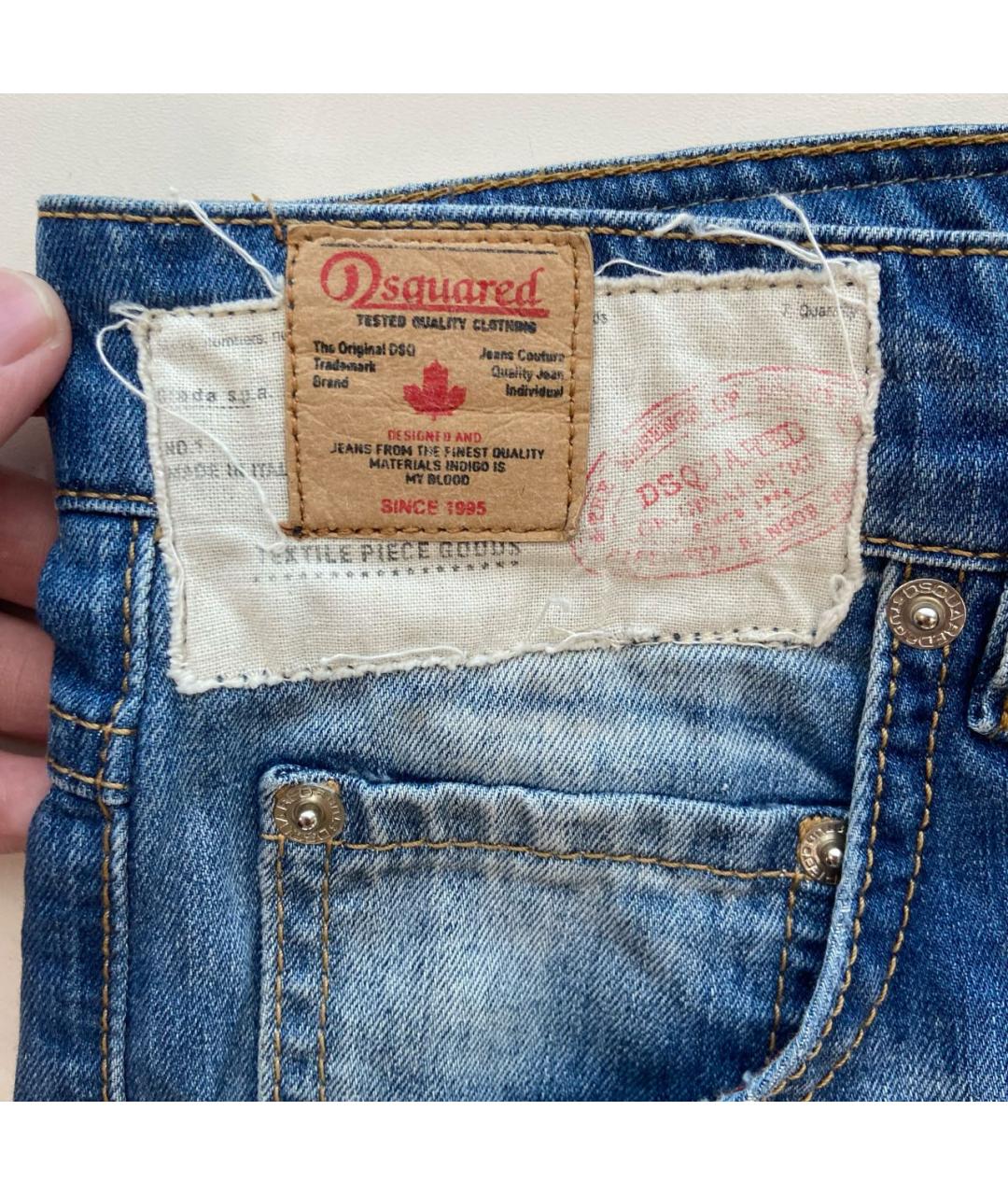 DSQUARED2 Синие деним шорты, фото 4