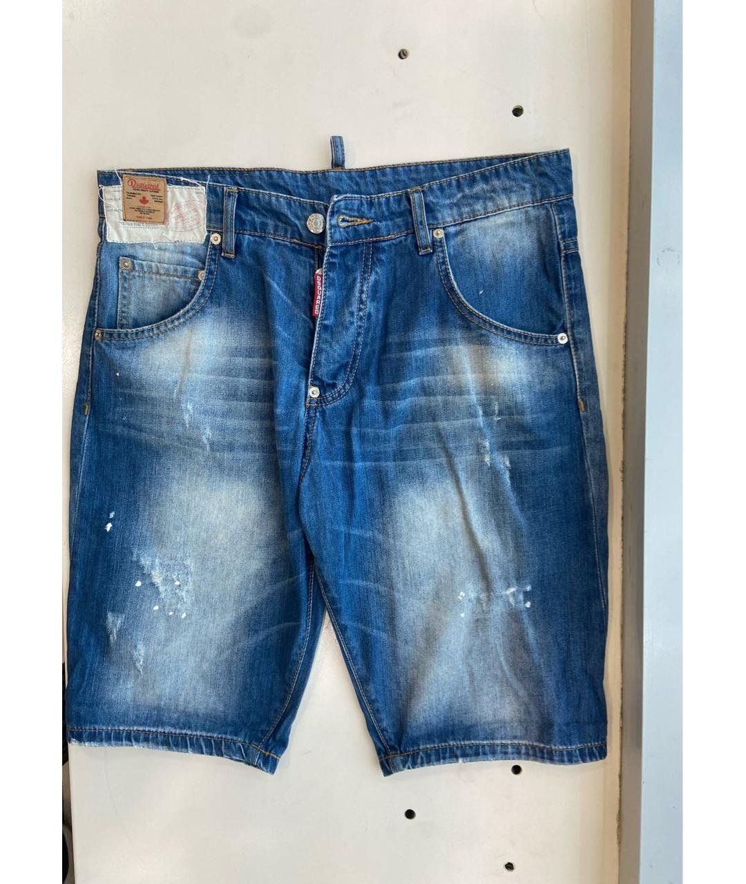 DSQUARED2 Синие деним шорты, фото 8