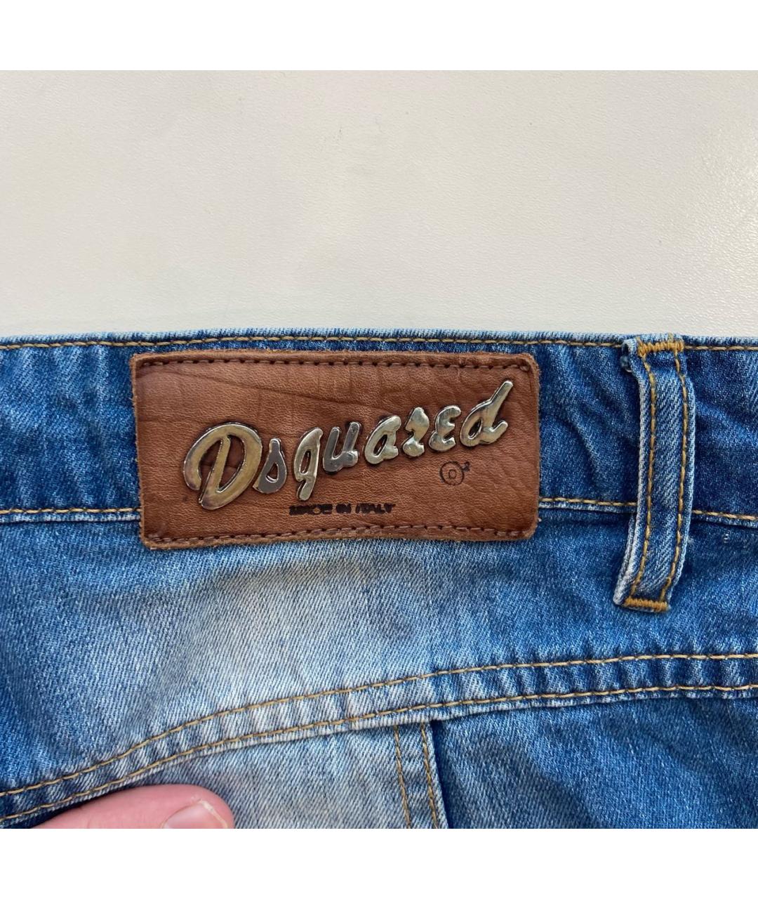 DSQUARED2 Синие деним шорты, фото 3