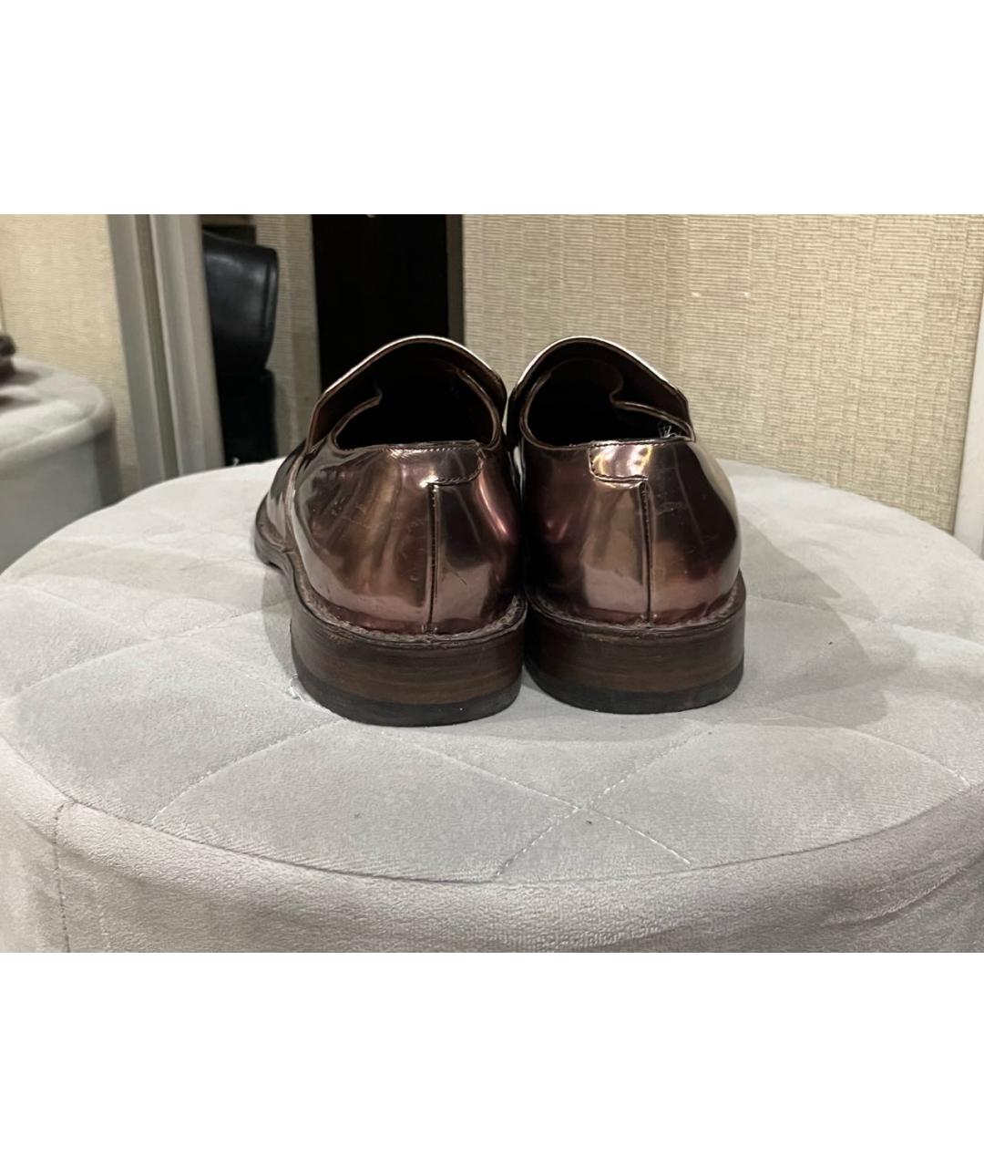BRUNELLO CUCINELLI Розовые кожаные лоферы, фото 4