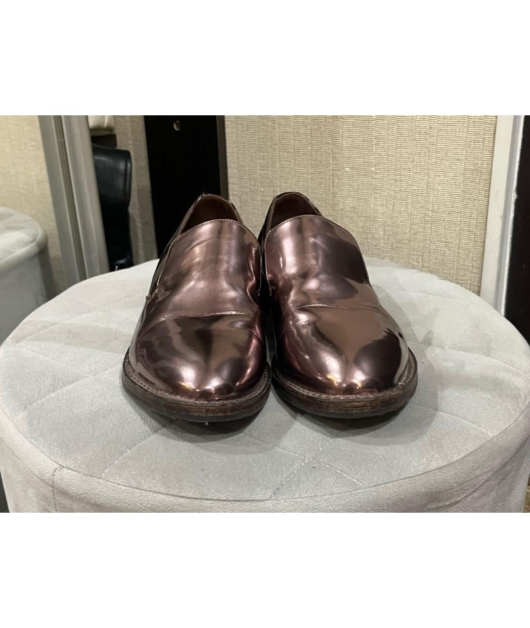 BRUNELLO CUCINELLI Розовые кожаные лоферы, фото 2