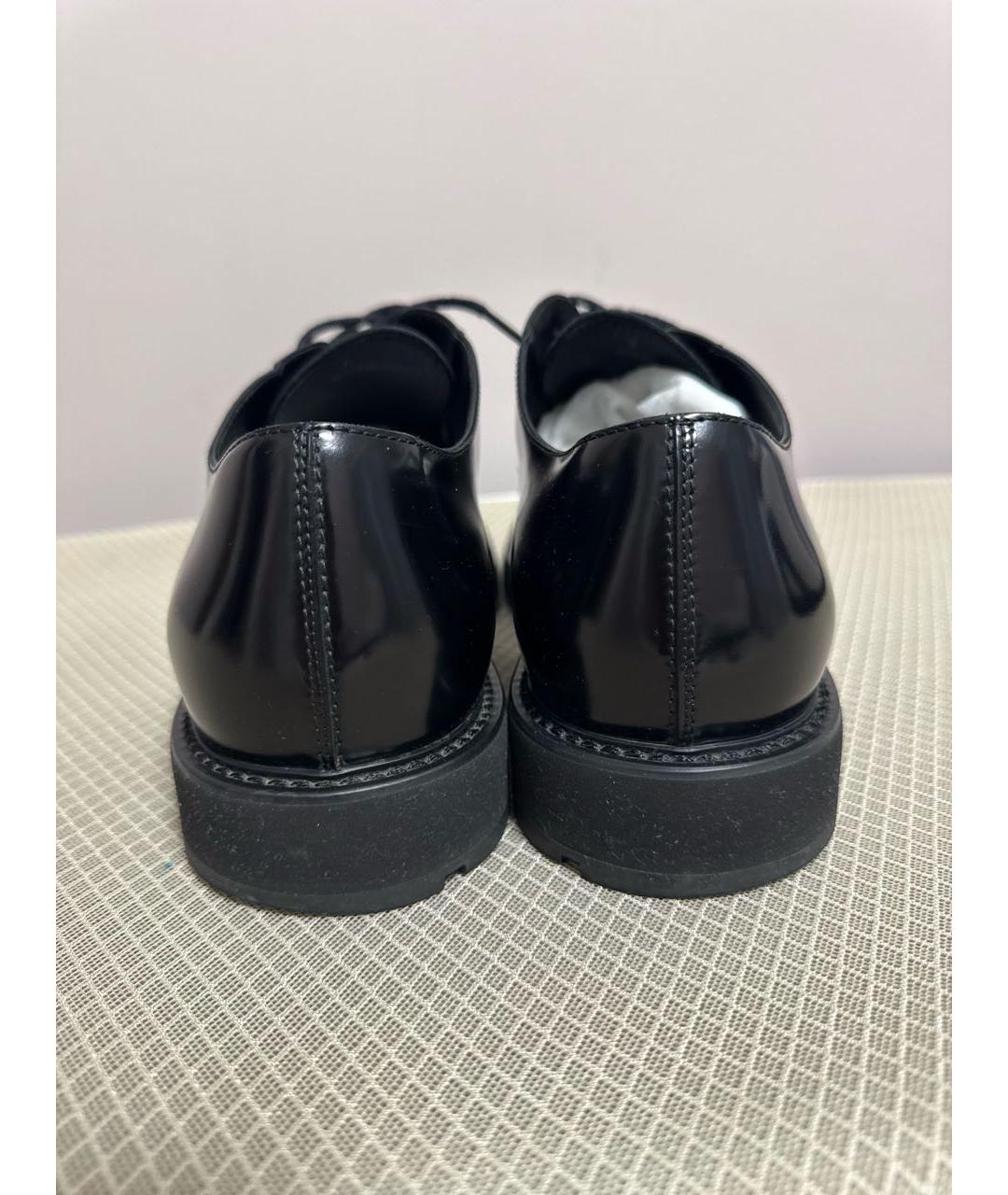 TOD'S Черные кожаные туфли, фото 5