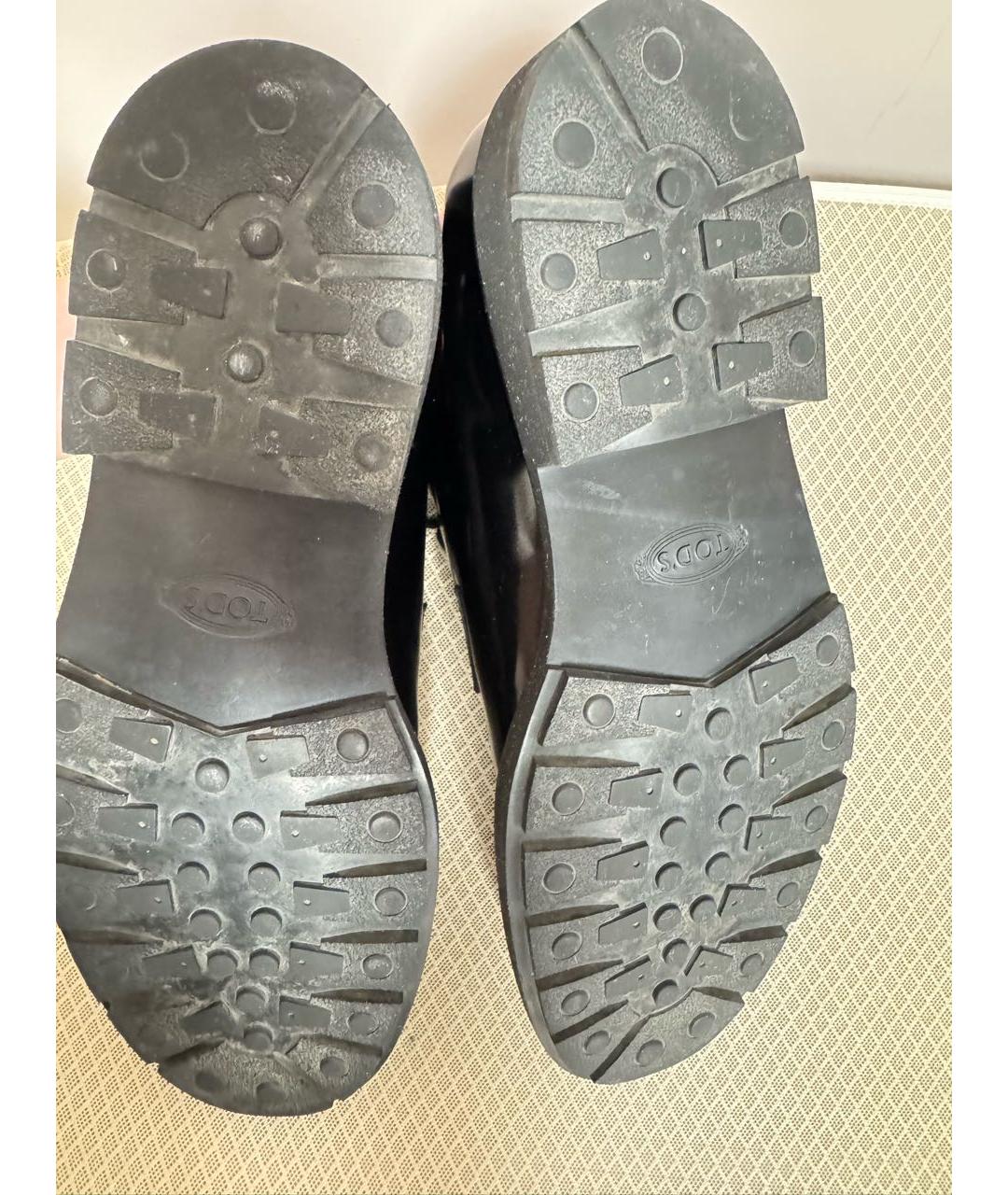 TOD'S Черные кожаные туфли, фото 6