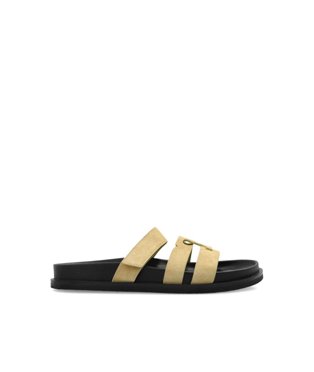 TORY BURCH Бежевые шлепанцы, фото 1