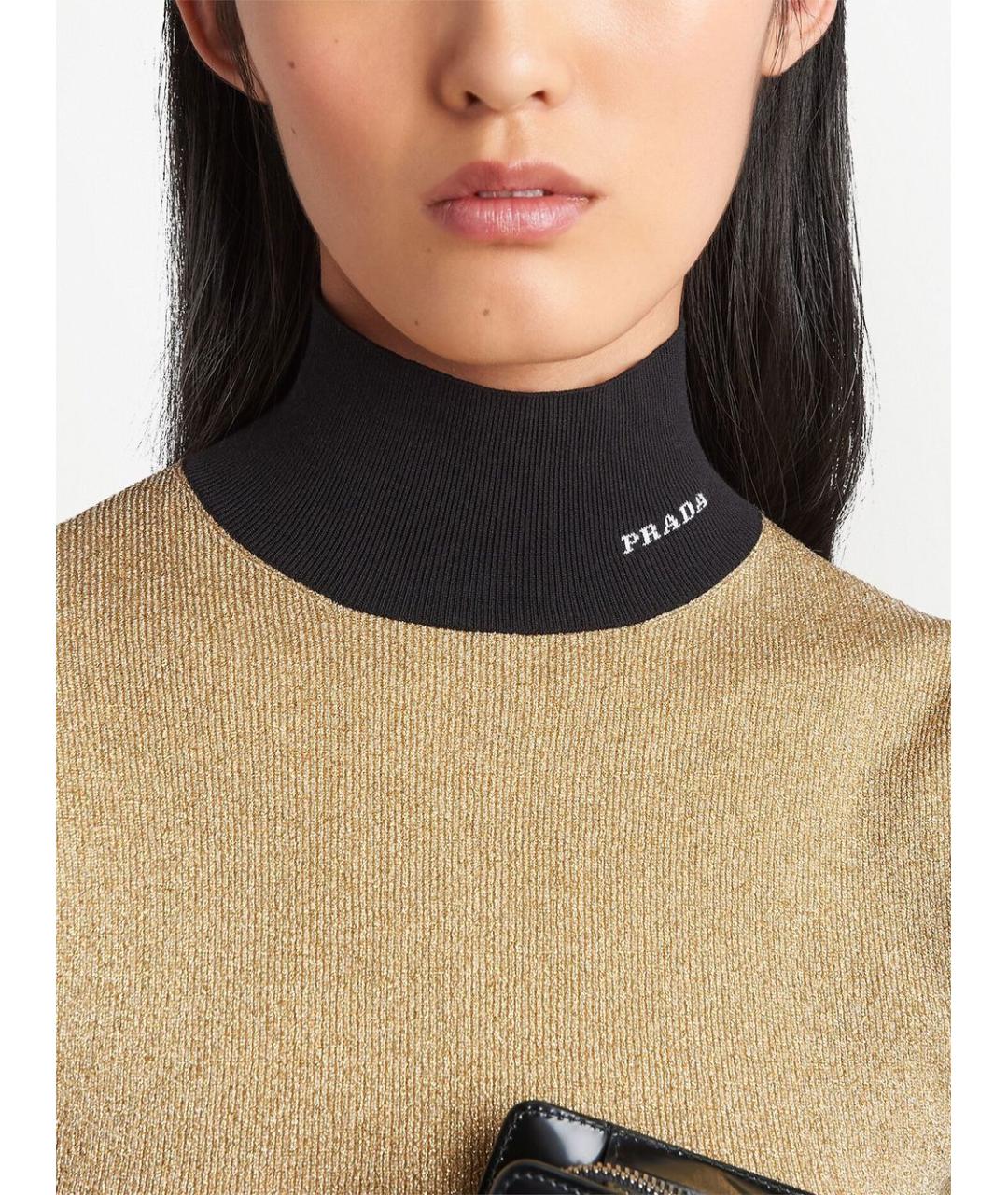 PRADA Золотой джемпер / свитер, фото 4
