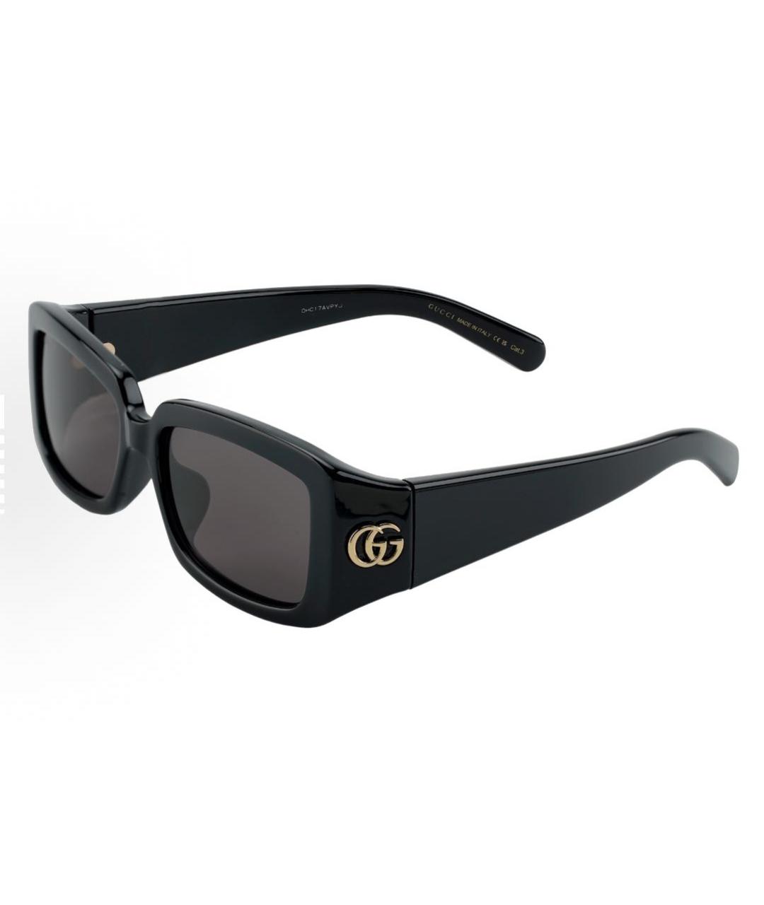 GUCCI Черные пластиковые солнцезащитные очки, фото 5