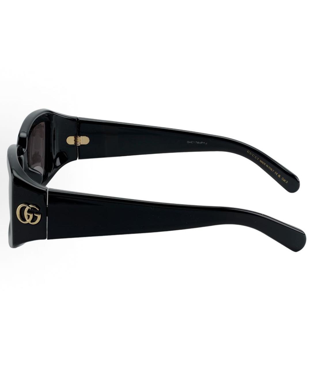 GUCCI Черные пластиковые солнцезащитные очки, фото 3