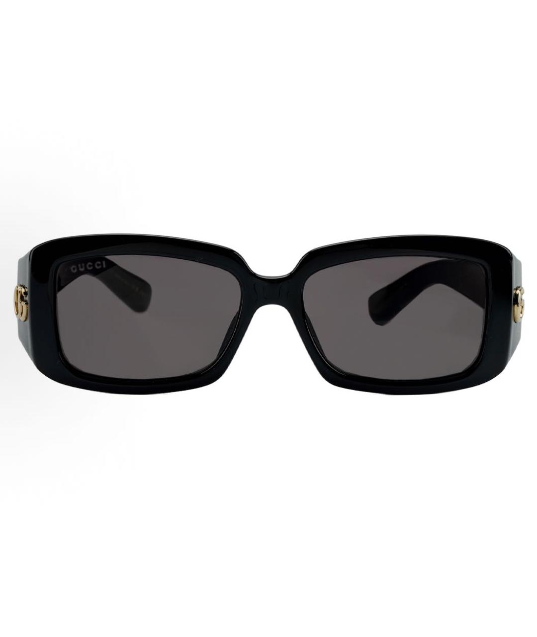 GUCCI Черные пластиковые солнцезащитные очки, фото 2