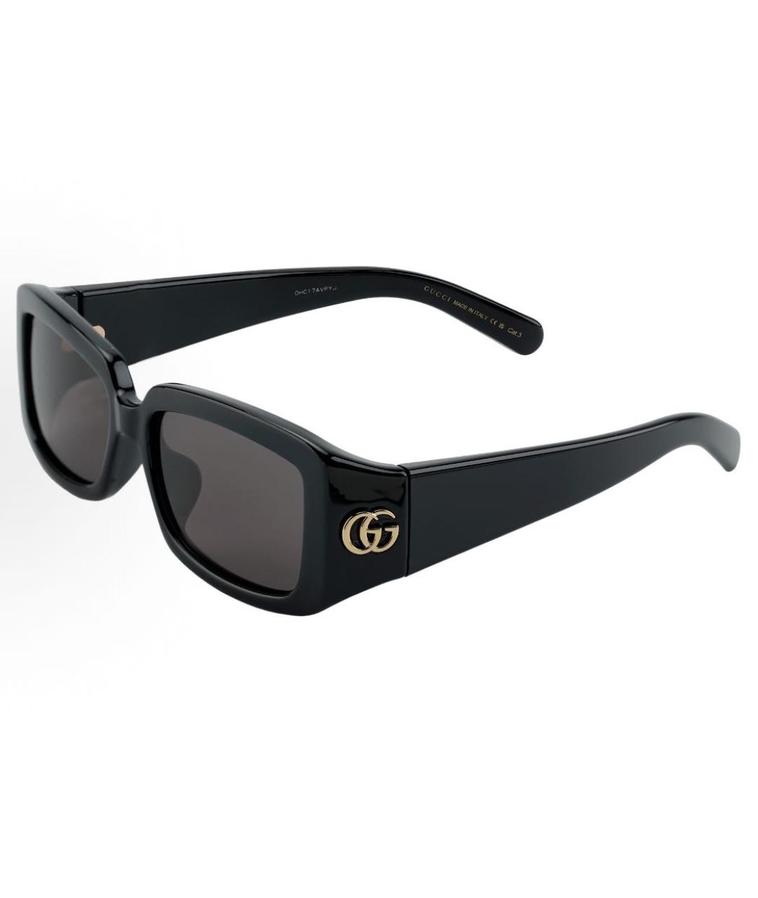 GUCCI Черные пластиковые солнцезащитные очки, фото 5