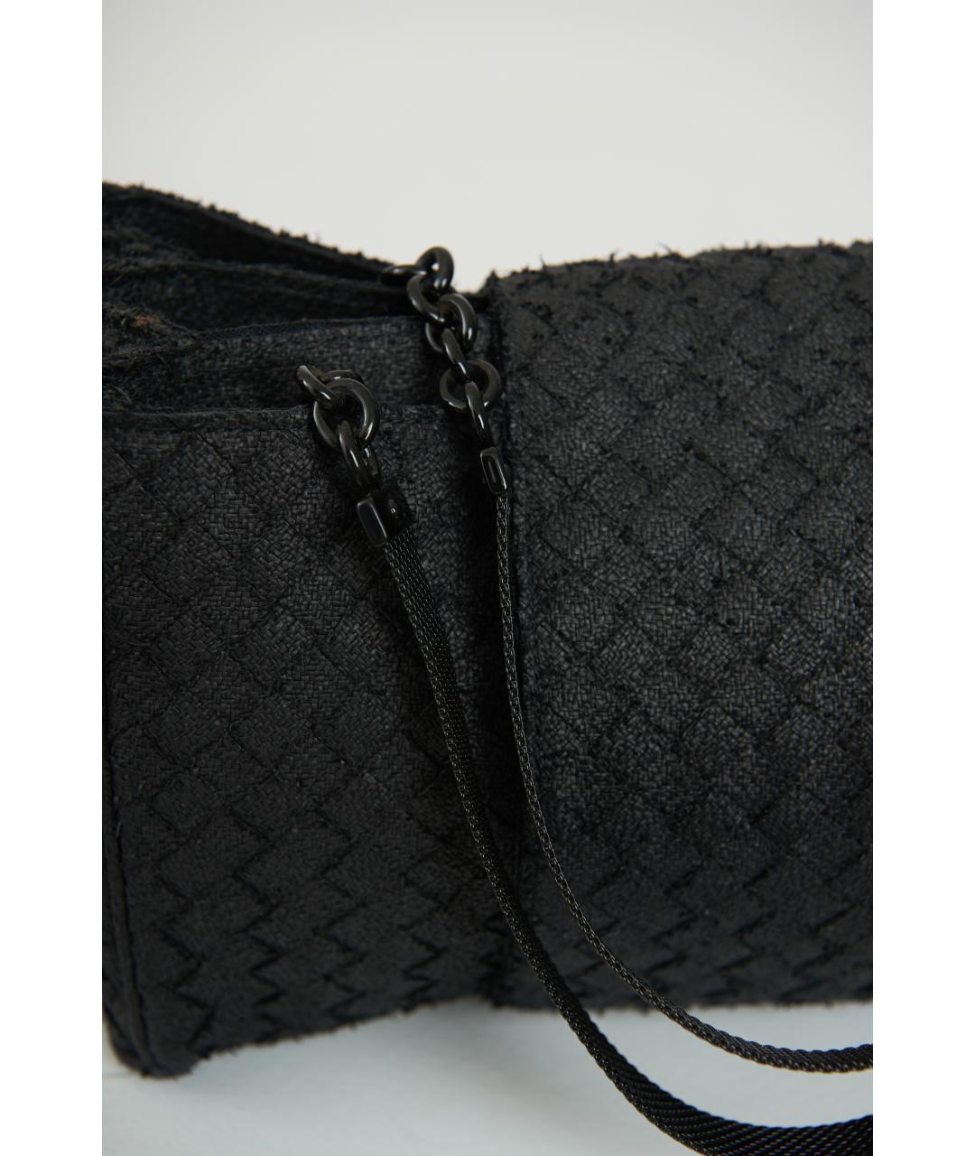 BOTTEGA VENETA Черная тканевая сумка через плечо, фото 3