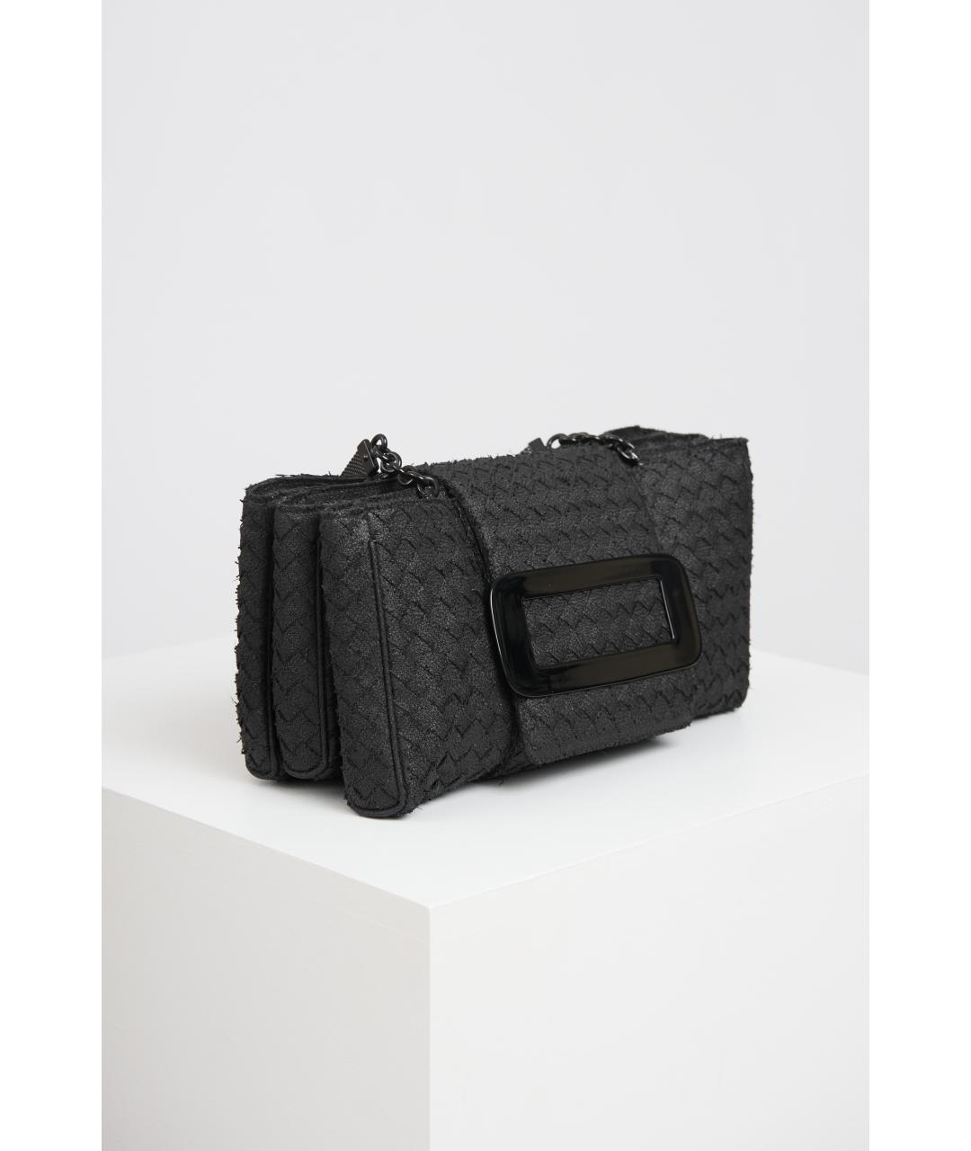 BOTTEGA VENETA Черная тканевая сумка через плечо, фото 4