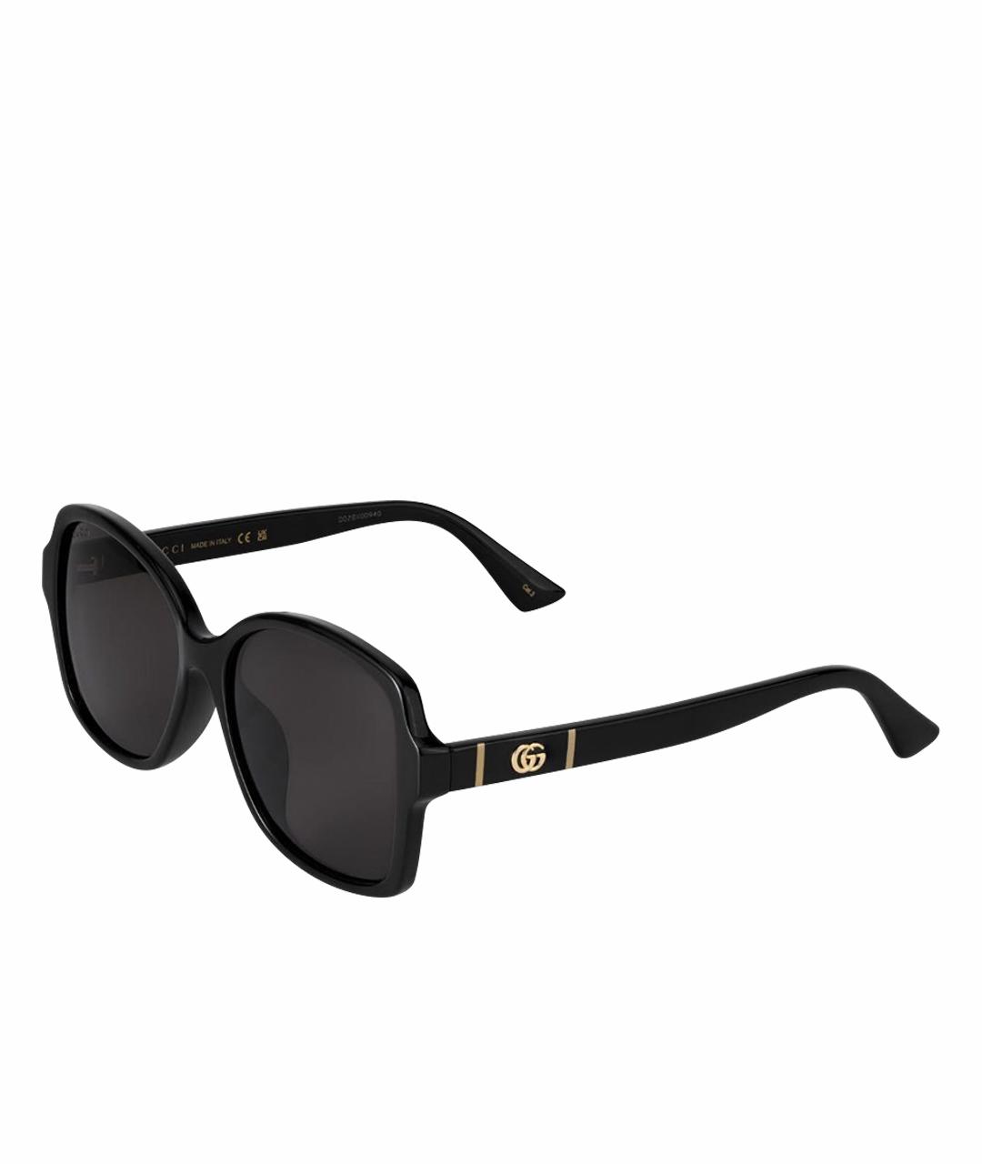 GUCCI Черные пластиковые солнцезащитные очки, фото 1