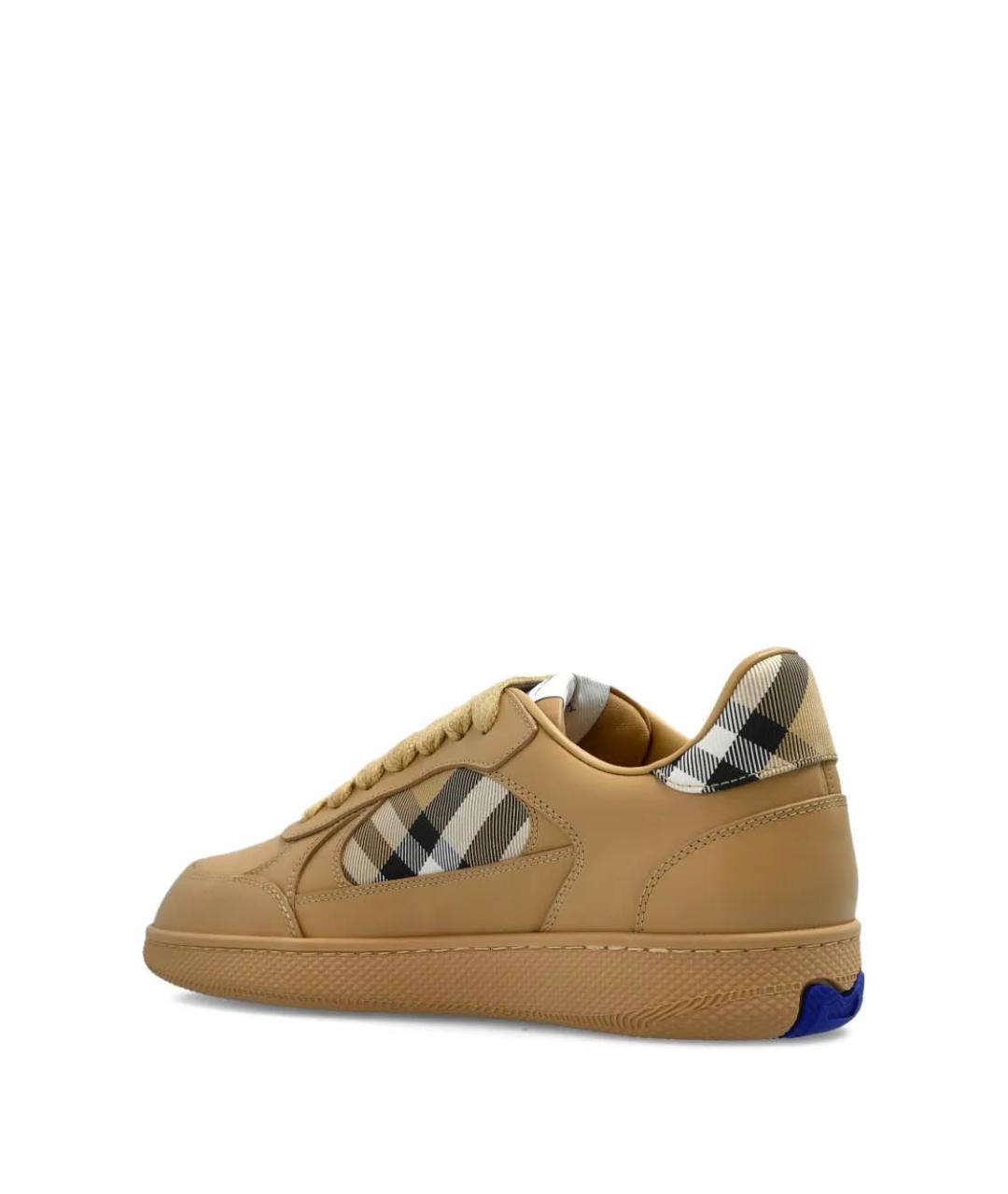 BURBERRY Бежевые кеды, фото 3
