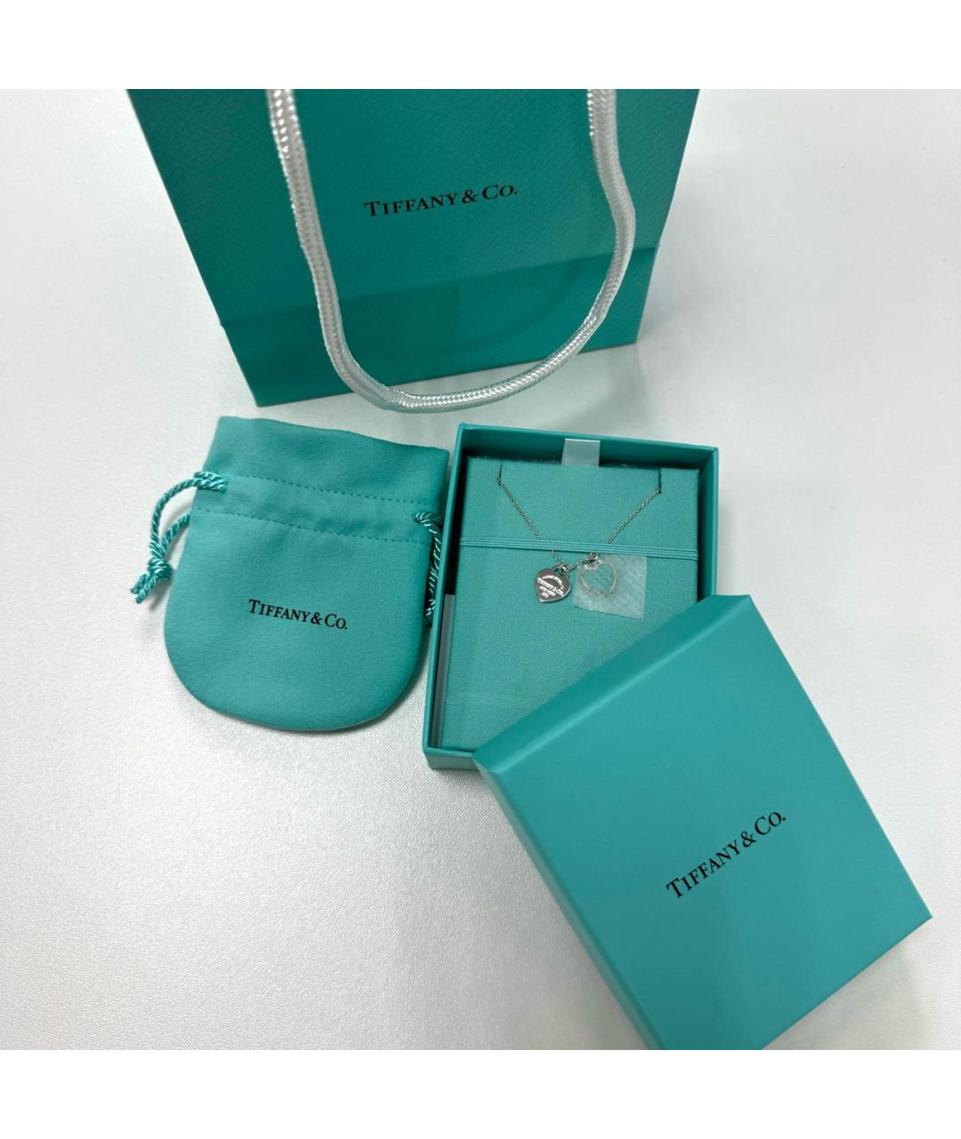 TIFFANY&CO Серебряная серебряная подвеска, фото 7