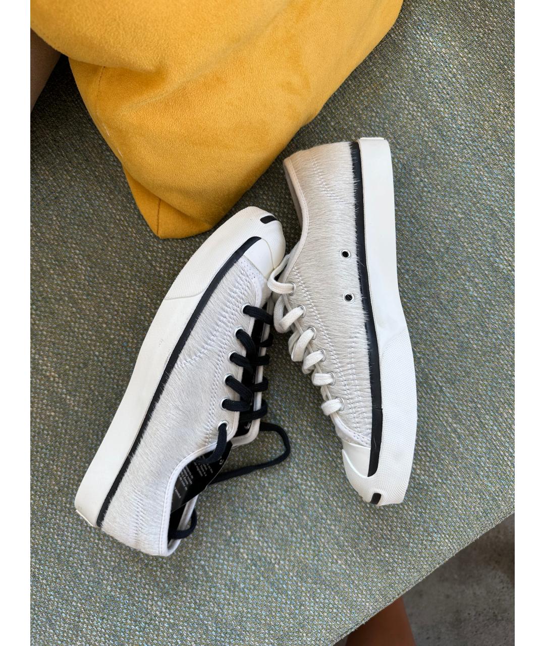 CONVERSE Белые кроссовки из экзотической кожи, фото 8