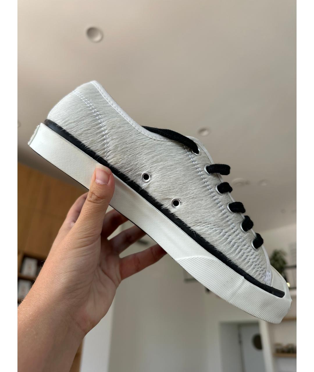 CONVERSE Белые кроссовки из экзотической кожи, фото 10
