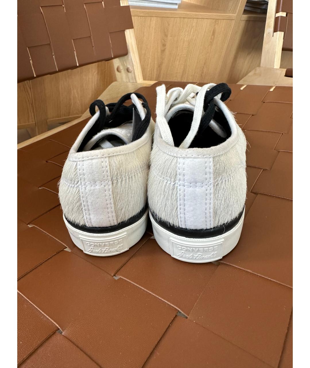 CONVERSE Белые кроссовки из экзотической кожи, фото 3