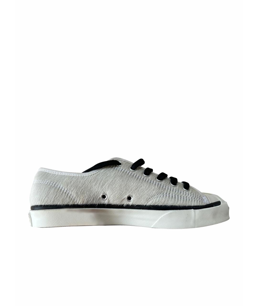 CONVERSE Белые кроссовки из экзотической кожи, фото 1