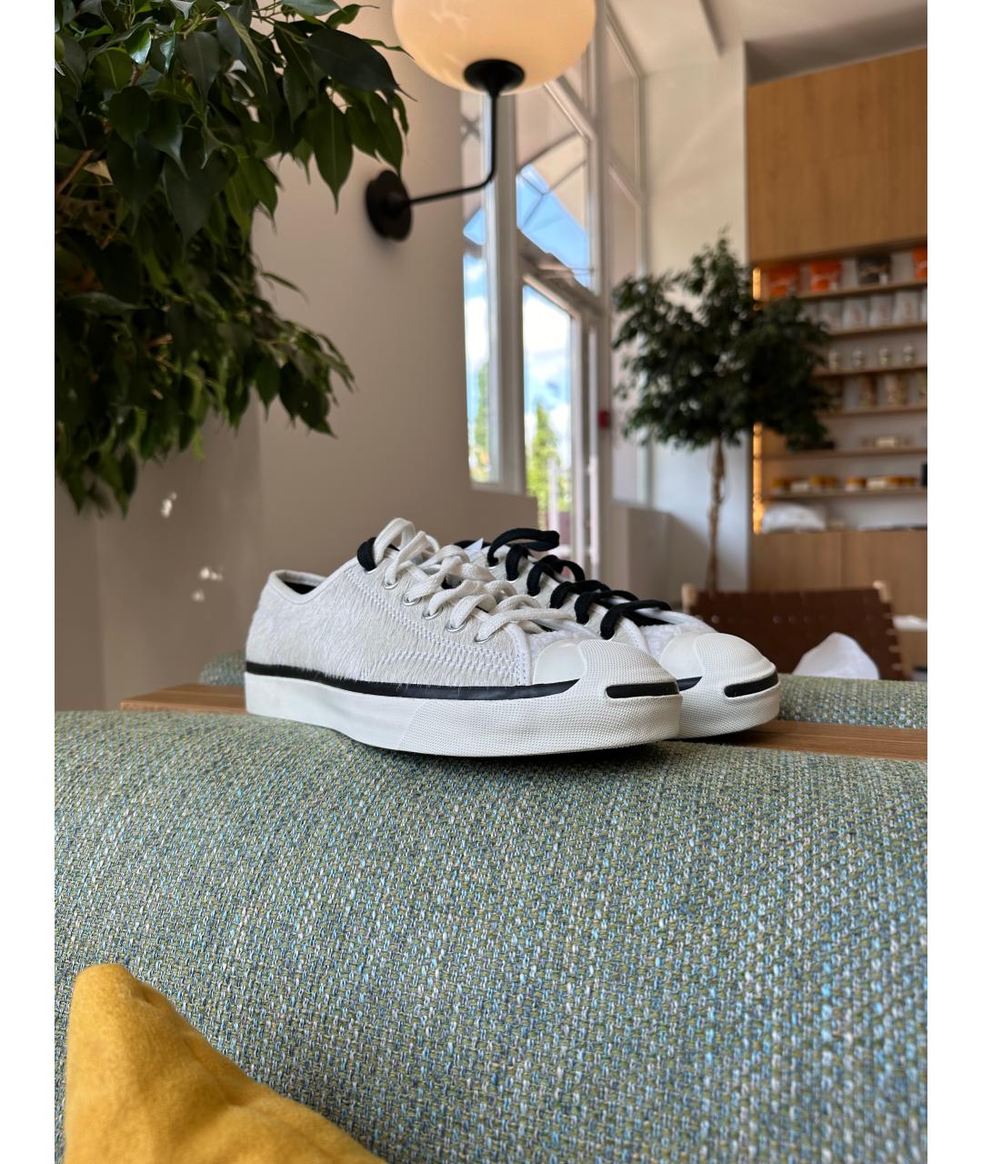 CONVERSE Белые кроссовки из экзотической кожи, фото 2