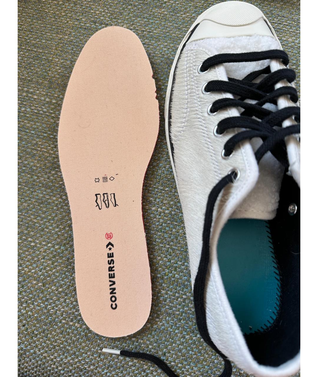 CONVERSE Белые кроссовки из экзотической кожи, фото 5