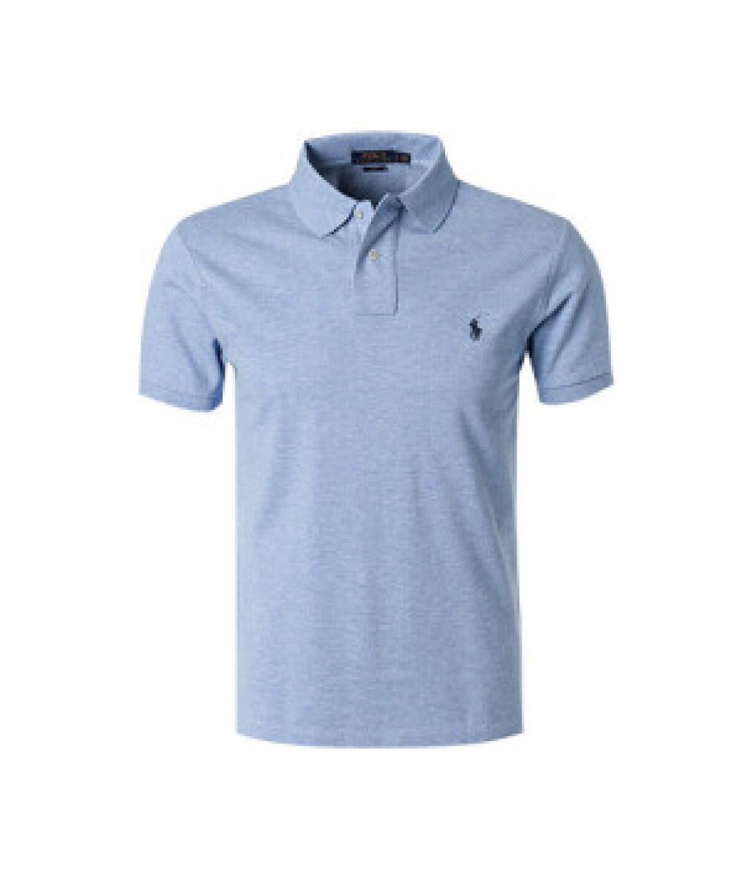 POLO RALPH LAUREN Голубое поло с коротким рукавом, фото 1