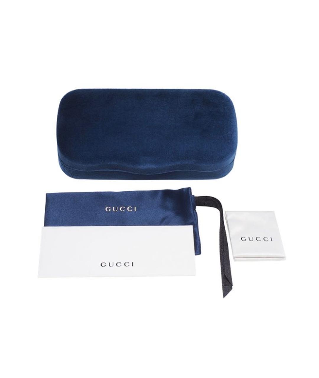 GUCCI Антрацитовые пластиковые солнцезащитные очки, фото 4