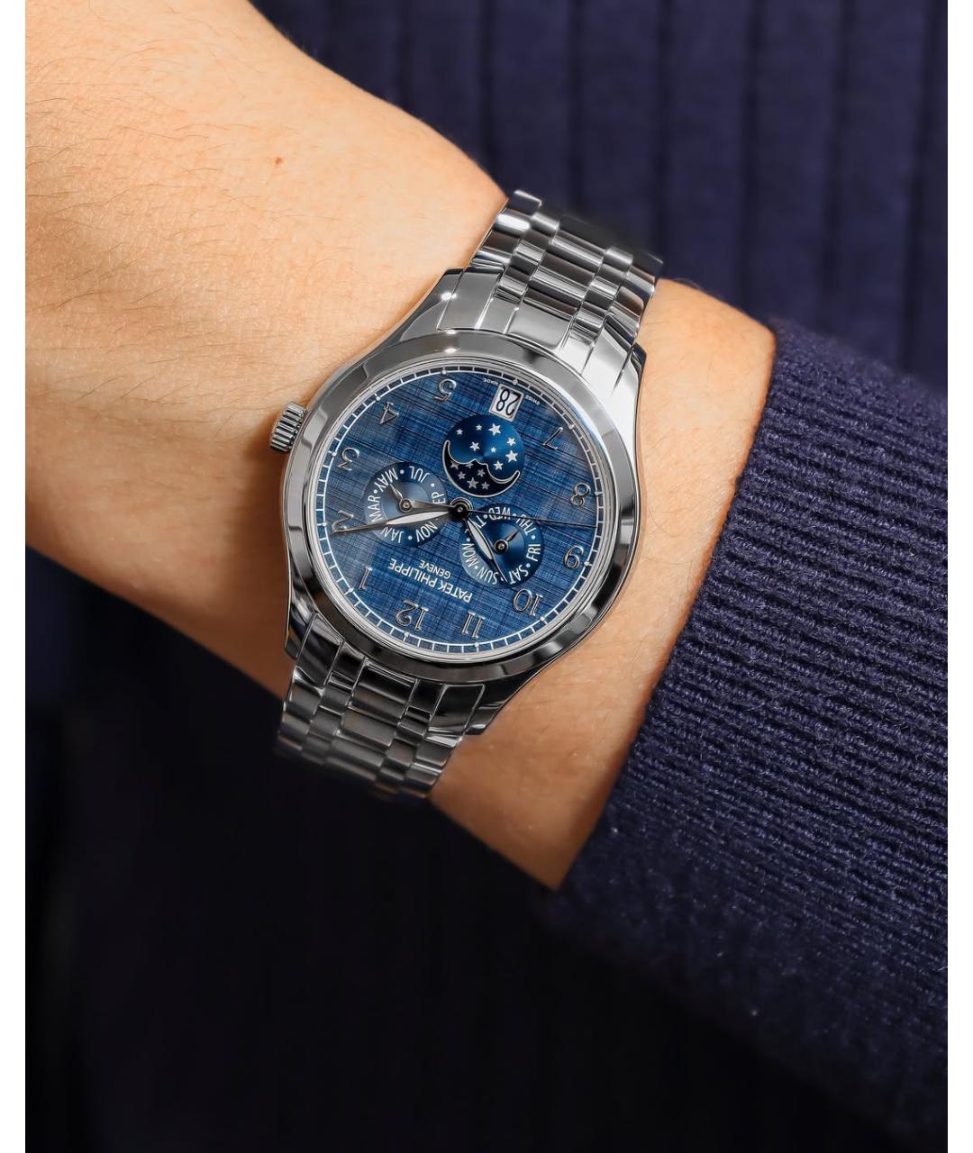 PATEK PHILIPPE Темно-синие часы, фото 4