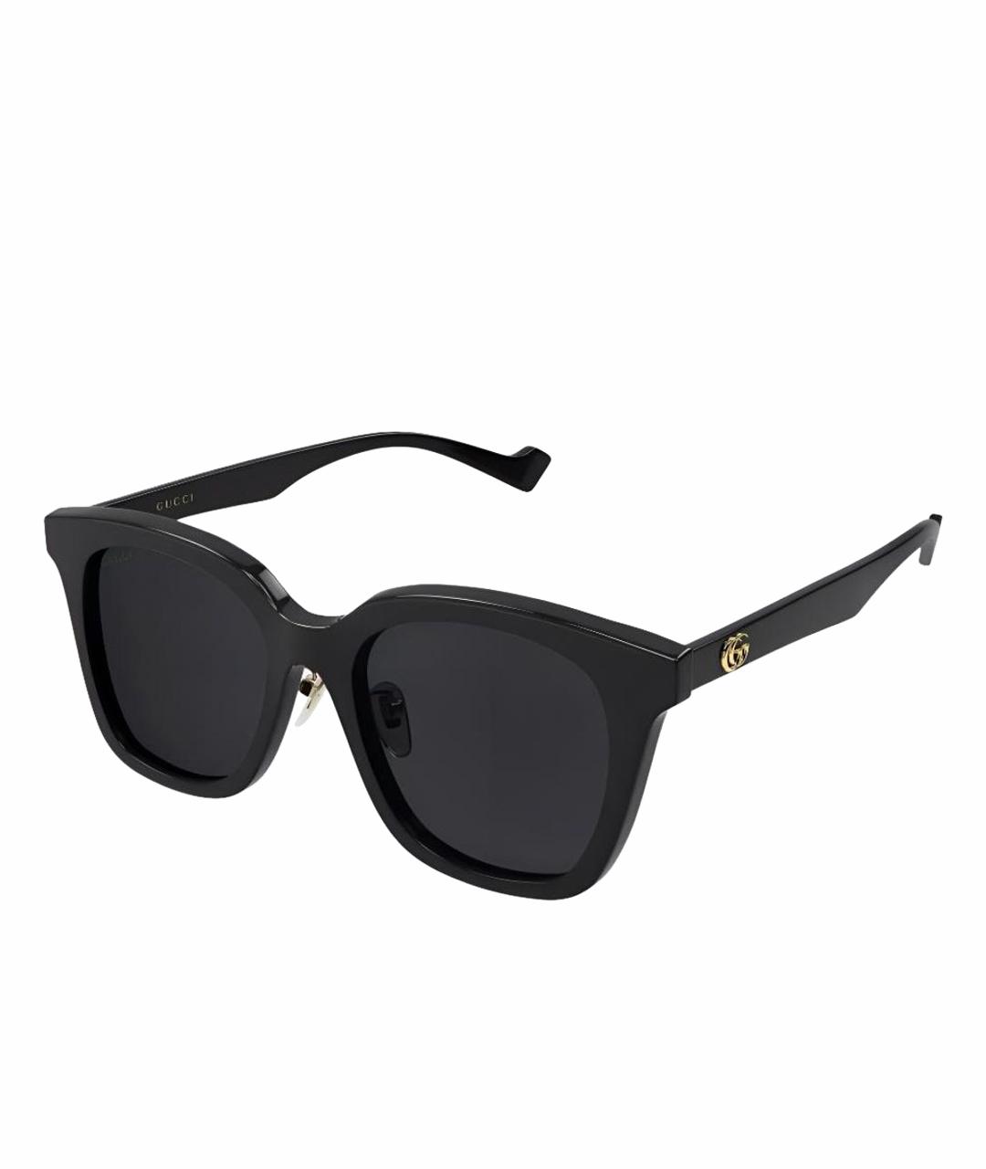 GUCCI Черные пластиковые солнцезащитные очки, фото 1