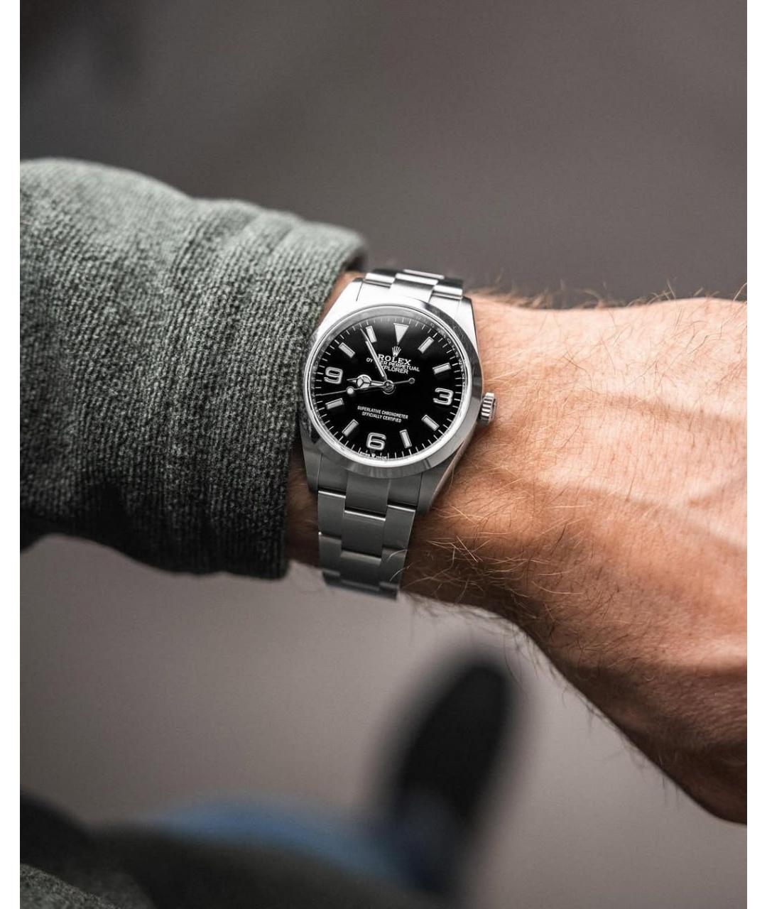 ROLEX Черные часы, фото 5