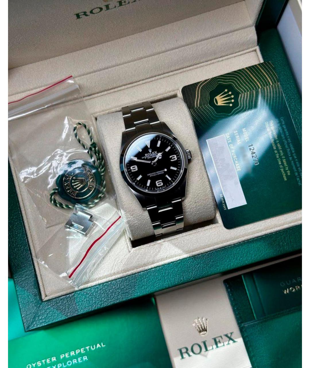 ROLEX Черные часы, фото 3