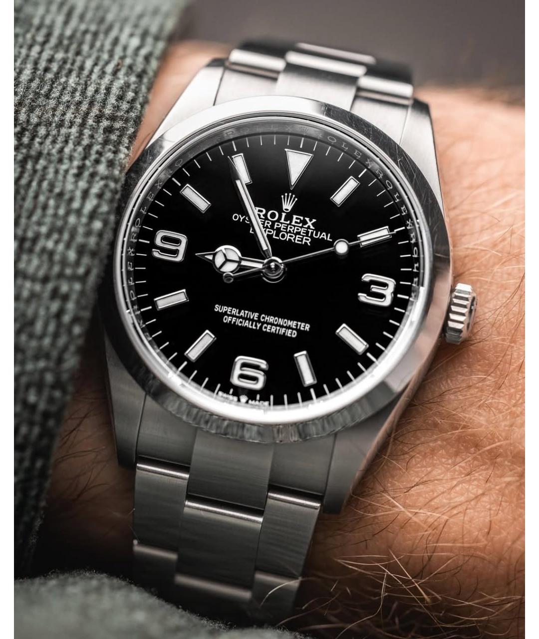 ROLEX Черные часы, фото 4