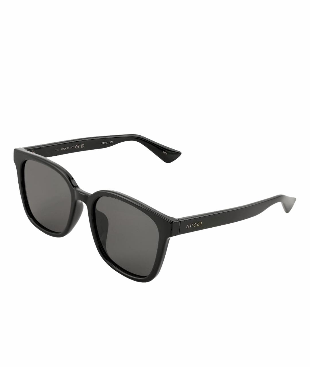 GUCCI Черные пластиковые солнцезащитные очки, фото 1