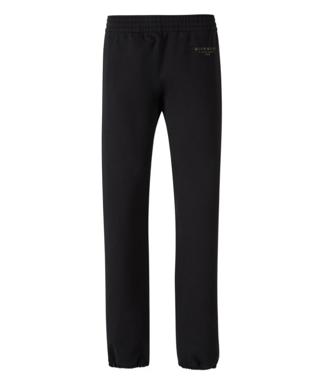 GIVENCHY Черные хлопковые повседневные брюки, фото 1