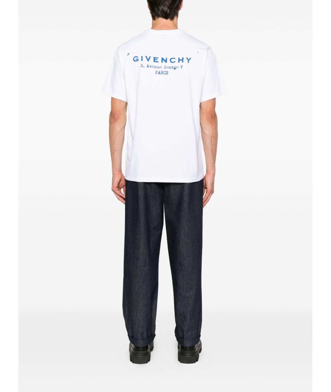 GIVENCHY Белая хлопковая футболка, фото 4