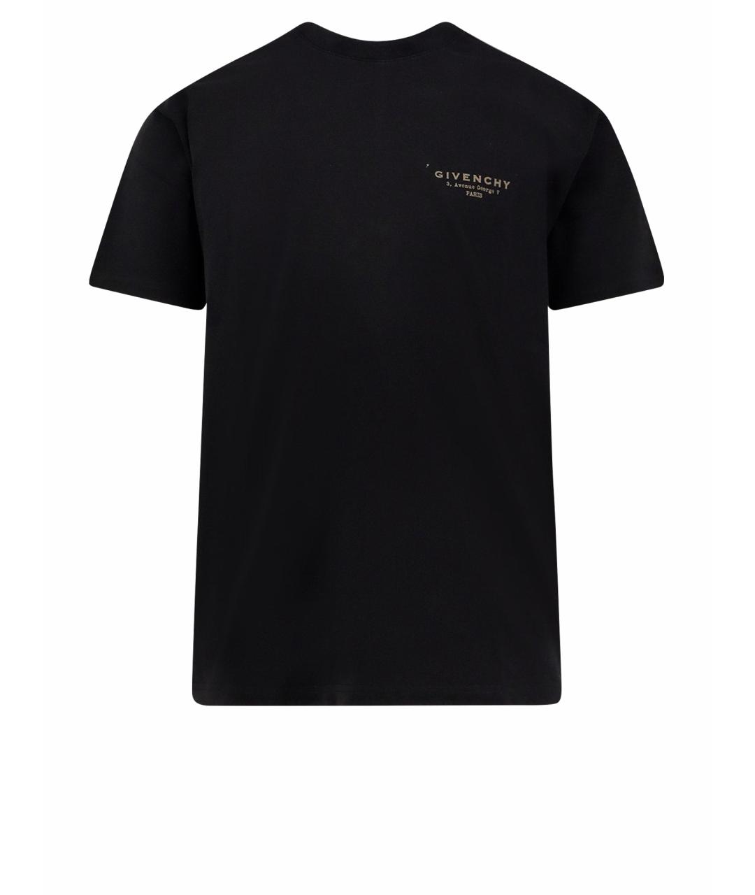 GIVENCHY Черная хлопковая футболка, фото 1