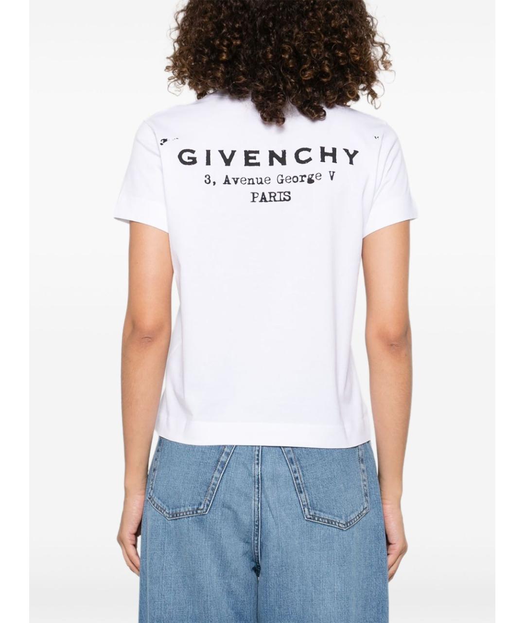 GIVENCHY Белая хлопковая футболка, фото 5