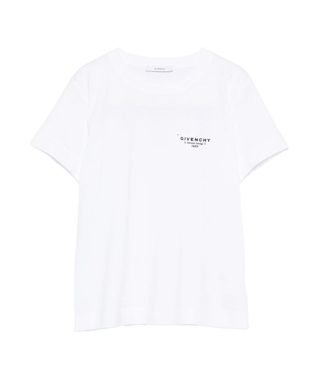 GIVENCHY Белая хлопковая футболка, фото 1