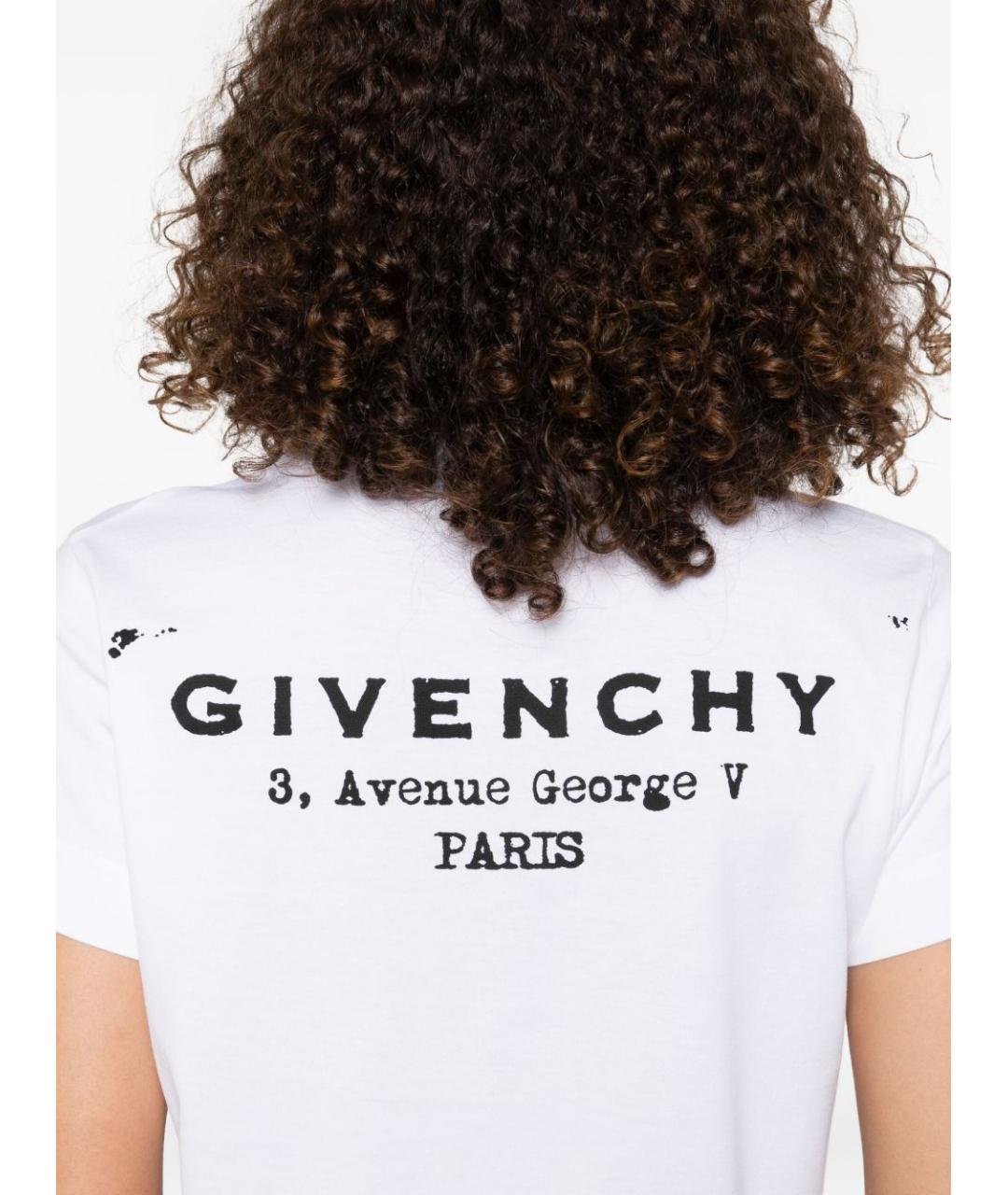 GIVENCHY Белая хлопковая футболка, фото 4
