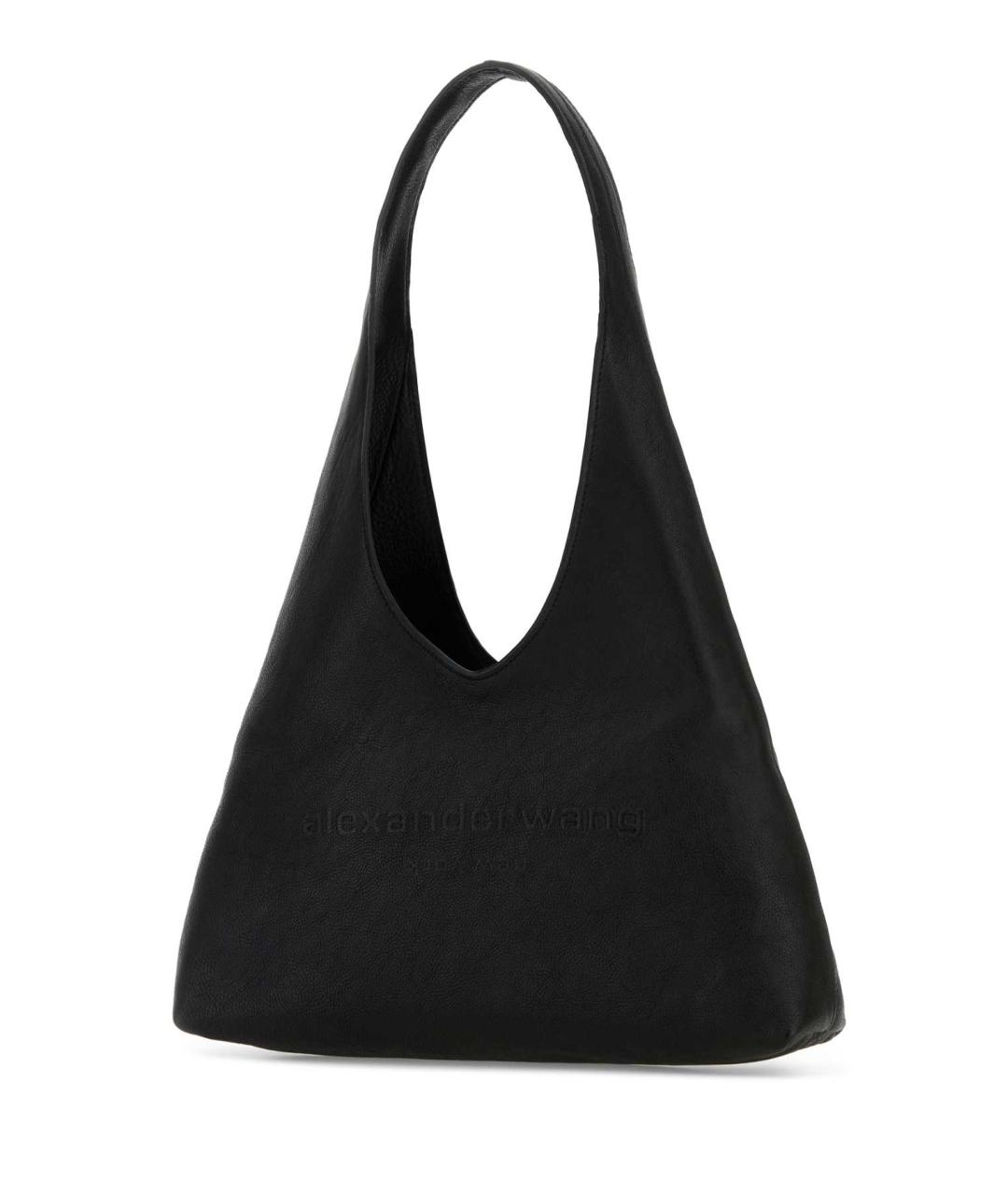 ALEXANDER WANG Черная кожаная сумка с короткими ручками, фото 2