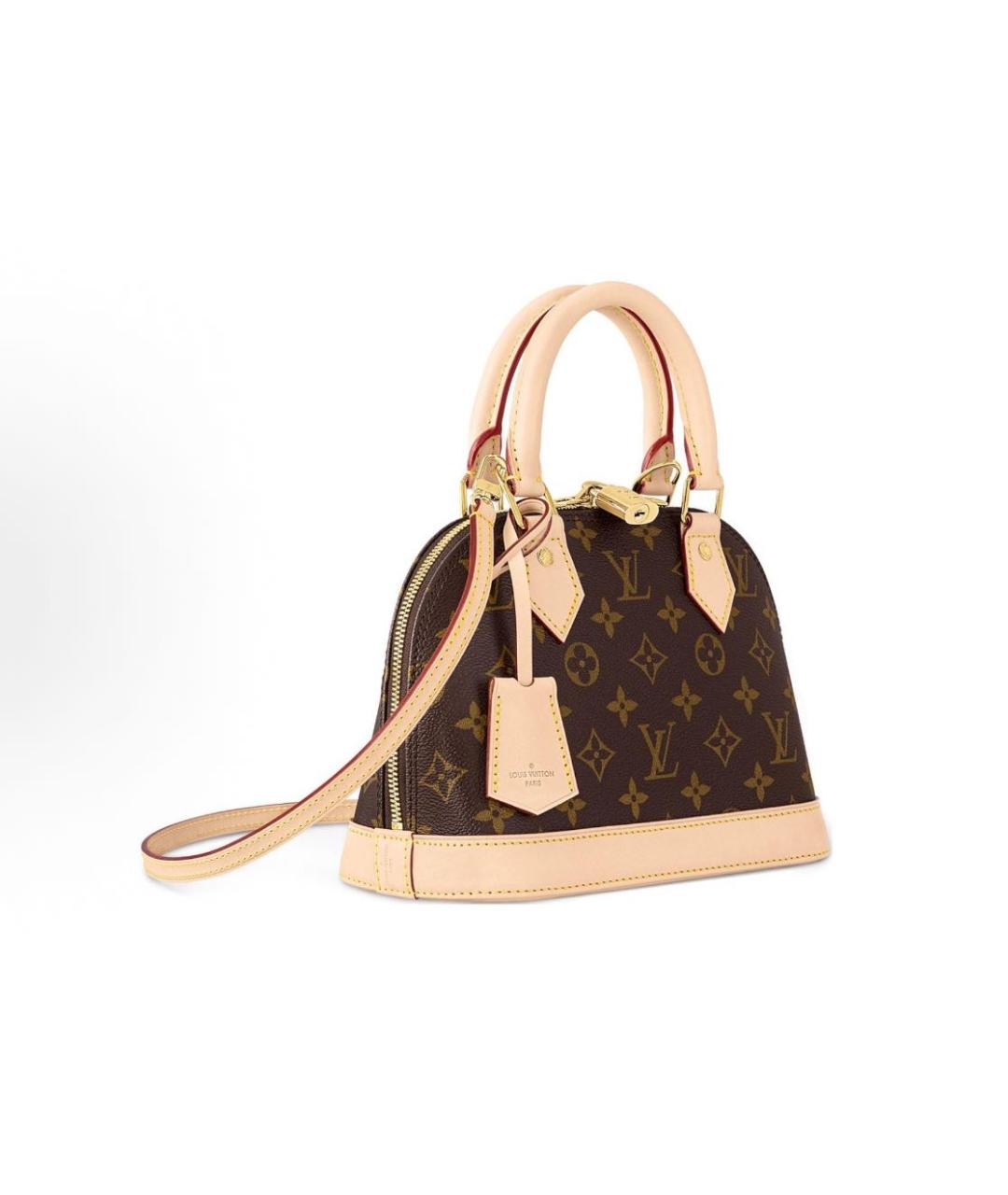 LOUIS VUITTON Коричневая сумка с короткими ручками, фото 2
