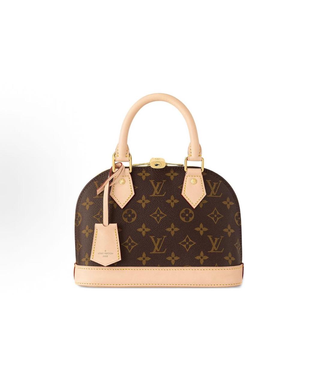 LOUIS VUITTON Коричневая сумка с короткими ручками, фото 3
