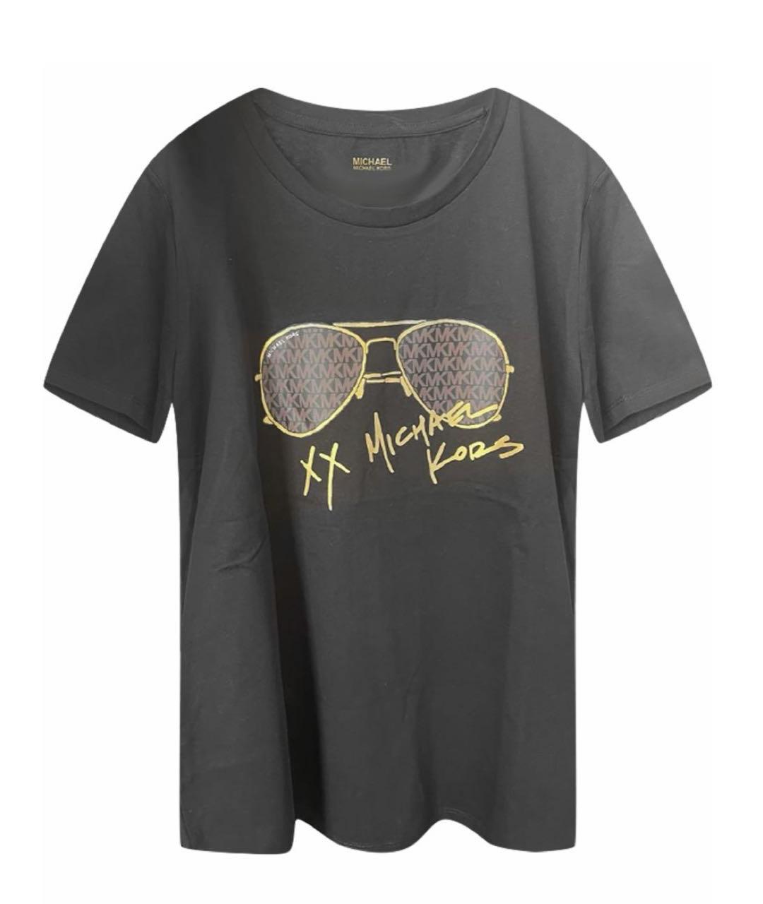 MICHAEL KORS Черная хлопковая футболка, фото 1