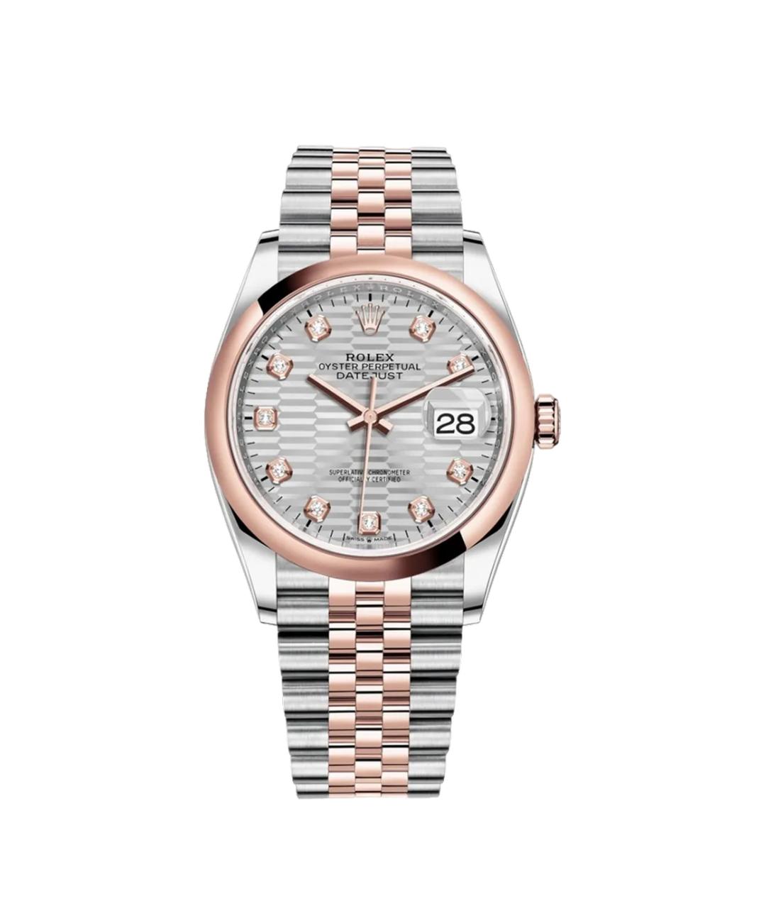 ROLEX Серебряные часы из розового золота, фото 1