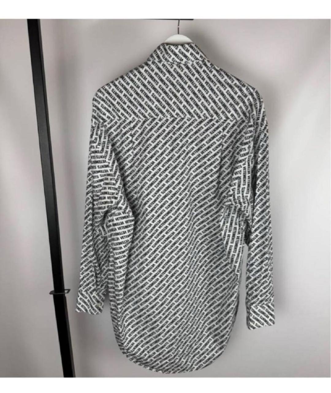 VETEMENTS Белая хлопковая рубашка, фото 4
