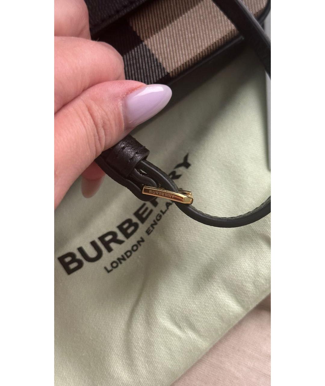 BURBERRY Кожаная сумка через плечо, фото 6